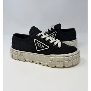 Prada Double Wheel Re-Nylon Sneaker Size 9.5 US 39.5 EU